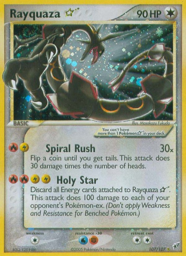 EX Deoxys Gold Star Rayquaza